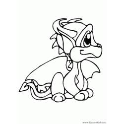 ぬりえページ: ドラゴン (動物) #5767 - 無料の印刷可能なぬりえページ
