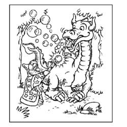 ぬりえページ: ドラゴン (動物) #5781 - 無料の印刷可能なぬりえページ