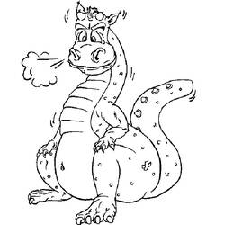 ぬりえページ: ドラゴン (動物) #5793 - 無料の印刷可能なぬりえページ
