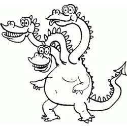 ぬりえページ: ドラゴン (動物) #5821 - 無料の印刷可能なぬりえページ