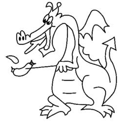 ぬりえページ: ドラゴン (動物) #5823 - 無料の印刷可能なぬりえページ