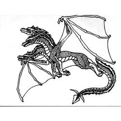 ぬりえページ: ドラゴン (動物) #5825 - 無料の印刷可能なぬりえページ