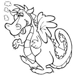 ぬりえページ: ドラゴン (動物) #5837 - 無料の印刷可能なぬりえページ