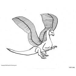 ぬりえページ: ドラゴン (動物) #5863 - 無料の印刷可能なぬりえページ