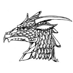ぬりえページ: ドラゴン (動物) #5868 - 無料の印刷可能なぬりえページ