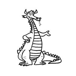 ぬりえページ: ドラゴン (動物) #5885 - 無料の印刷可能なぬりえページ