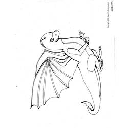 ぬりえページ: ドラゴン (動物) #5889 - 無料の印刷可能なぬりえページ