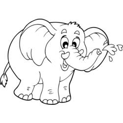 ぬりえページ: 象 (動物) #6295 - 無料の印刷可能なぬりえページ