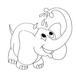 ぬりえページ: 象 (動物) #6297 - 無料の印刷可能なぬりえページ