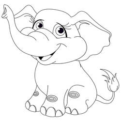 ぬりえページ: 象 (動物) #6324 - 無料の印刷可能なぬりえページ