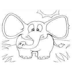 ぬりえページ: 象 (動物) #6330 - 無料の印刷可能なぬりえページ
