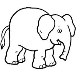 ぬりえページ: 象 (動物) #6346 - 無料の印刷可能なぬりえページ