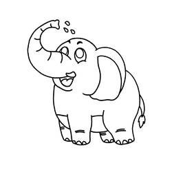 ぬりえページ: 象 (動物) #6347 - 無料の印刷可能なぬりえページ