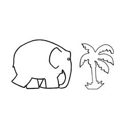 ぬりえページ: 象 (動物) #6352 - 無料の印刷可能なぬりえページ