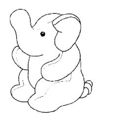 ぬりえページ: 象 (動物) #6353 - 無料の印刷可能なぬりえページ