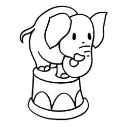 ぬりえページ: 象 (動物) #6354 - 無料の印刷可能なぬりえページ