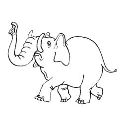 ぬりえページ: 象 (動物) #6356 - 無料の印刷可能なぬりえページ
