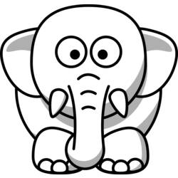 ぬりえページ: 象 (動物) #6370 - 無料の印刷可能なぬりえページ