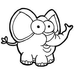 ぬりえページ: 象 (動物) #6372 - 無料の印刷可能なぬりえページ