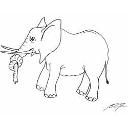 ぬりえページ: 象 (動物) #6373 - 無料の印刷可能なぬりえページ