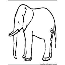 ぬりえページ: 象 (動物) #6394 - 無料の印刷可能なぬりえページ