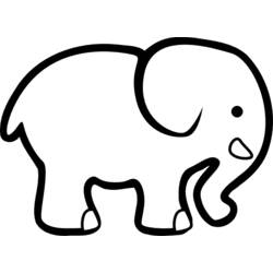 ぬりえページ: 象 (動物) #6408 - 無料の印刷可能なぬりえページ
