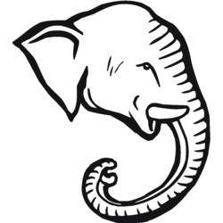 ぬりえページ: 象 (動物) #6410 - 無料の印刷可能なぬりえページ