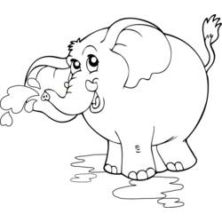 ぬりえページ: 象 (動物) #6412 - 無料の印刷可能なぬりえページ