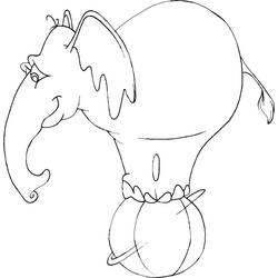 ぬりえページ: 象 (動物) #6413 - 無料の印刷可能なぬりえページ