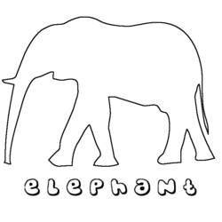 ぬりえページ: 象 (動物) #6414 - 無料の印刷可能なぬりえページ