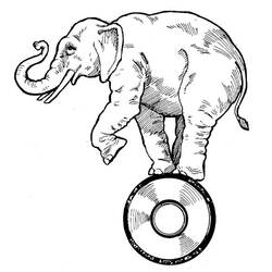 ぬりえページ: 象 (動物) #6429 - 無料の印刷可能なぬりえページ