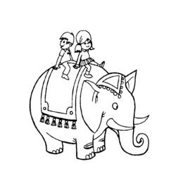 ぬりえページ: 象 (動物) #6434 - 無料の印刷可能なぬりえページ