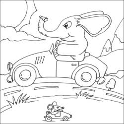 ぬりえページ: 象 (動物) #6460 - 無料の印刷可能なぬりえページ