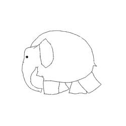 ぬりえページ: 象 (動物) #6462 - 無料の印刷可能なぬりえページ