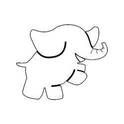 ぬりえページ: 象 (動物) #6470 - 無料の印刷可能なぬりえページ