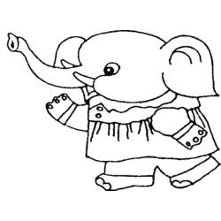 ぬりえページ: 象 (動物) #6476 - 無料の印刷可能なぬりえページ