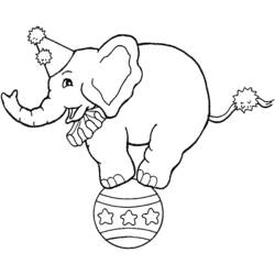 ぬりえページ: 象 (動物) #6481 - 無料の印刷可能なぬりえページ