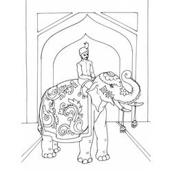 ぬりえページ: 象 (動物) #6491 - 無料の印刷可能なぬりえページ