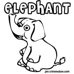 ぬりえページ: 象 (動物) #6492 - 無料の印刷可能なぬりえページ