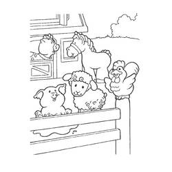 ぬりえページ: 農場の動物 (動物) #21380 - 無料の印刷可能なぬりえページ