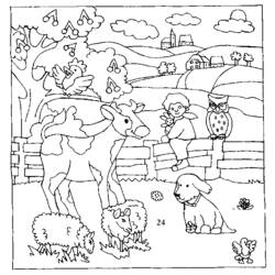 ぬりえページ: 農場の動物 (動物) #21384 - 無料の印刷可能なぬりえページ