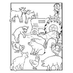 ぬりえページ: 農場の動物 (動物) #21387 - 無料の印刷可能なぬりえページ