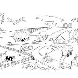 ぬりえページ: 農場の動物 (動物) #21401 - 無料の印刷可能なぬりえページ