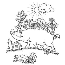 ぬりえページ: 農場の動物 (動物) #21402 - 無料の印刷可能なぬりえページ