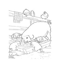 ぬりえページ: 農場の動物 (動物) #21510 - 無料の印刷可能なぬりえページ