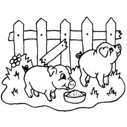 ぬりえページ: 農場の動物 (動物) #21518 - 無料の印刷可能なぬりえページ
