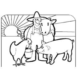 ぬりえページ: 農場の動物 (動物) #21546 - 無料の印刷可能なぬりえページ