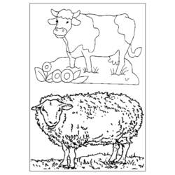 ぬりえページ: 農場の動物 (動物) #21629 - 無料の印刷可能なぬりえページ