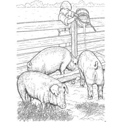 ぬりえページ: 農場の動物 (動物) #21639 - 無料の印刷可能なぬりえページ