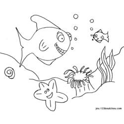ぬりえページ: 魚 (動物) #17090 - 無料の印刷可能なぬりえページ
